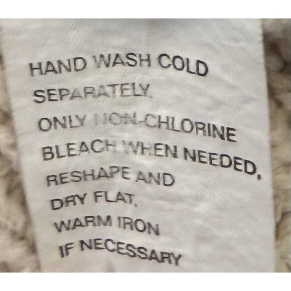 Vintage Jeanne Pierre Women’s L Beige Cable Knit Cotton Sweater Tunic Pockets - Picture 6 of 9